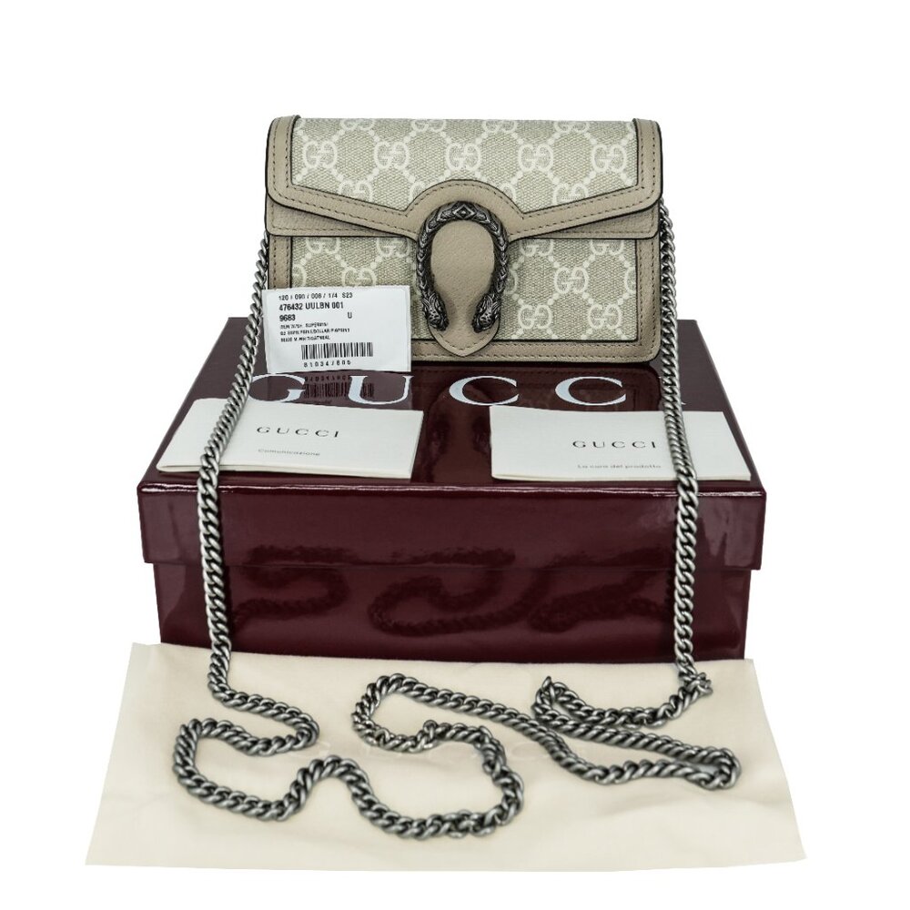 Gucci Dionysus GG Supreme Super Mini Crossbody Bag - Picture 6 of 9